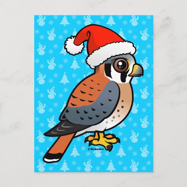Postal Festiva Kestrel Santa (Anverso)