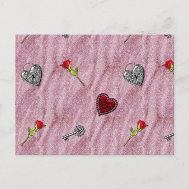 Postal Festiva Key to My Heart Valentine (Anverso)