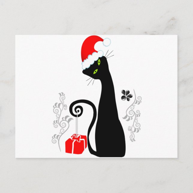 Postal Festiva Kitty, Navidades modernos (Anverso)