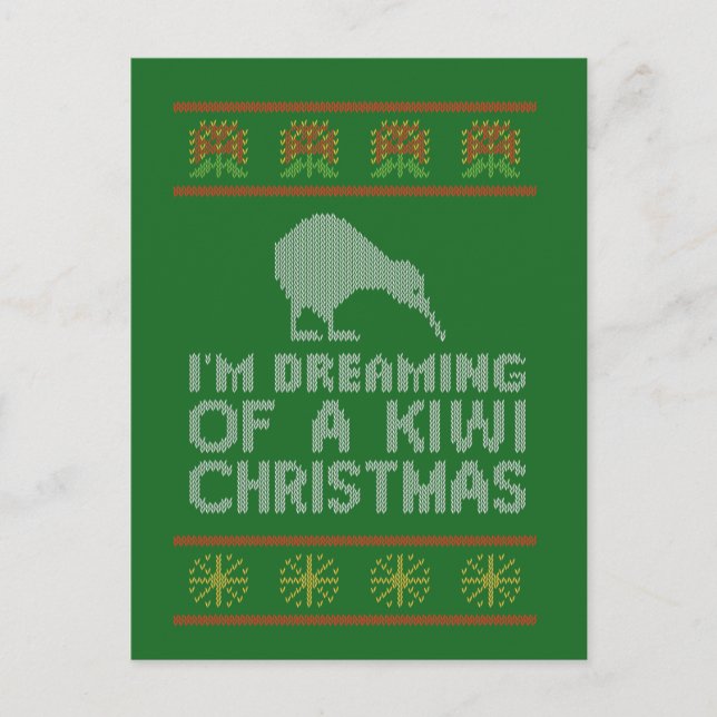 Postal Festiva Kiwi Xmas (Anverso)