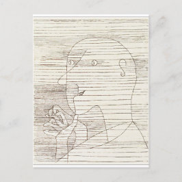 Postal Festiva Klee - Viejo contando con sus dedos