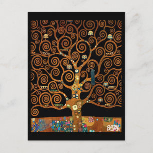Postal Festiva Klimt, bajo el árbol de la vida, Bella Artes,