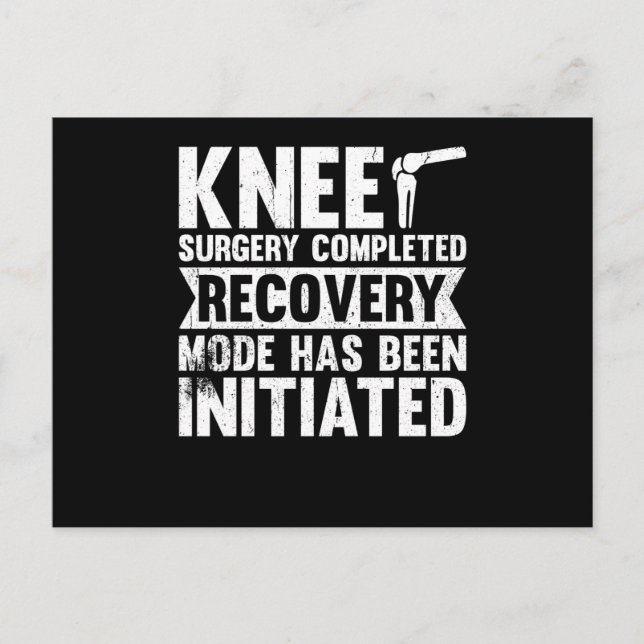Postal Festiva Knee Surgery Completed Recovery Mode (Anverso)
