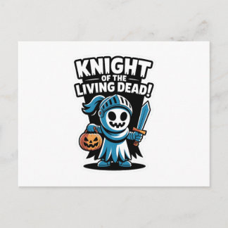 Postal Festiva Knight Boo – Spooky Cute Halloween Ghost Sword