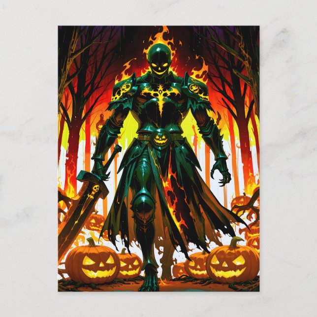 Postal Festiva Knight Halloween (Anverso)