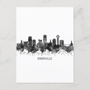 Postal Festiva Knoxville Tennessee Skyline BW