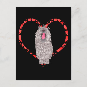 POSTAL FESTIVA KOMONDOR DOG HEART