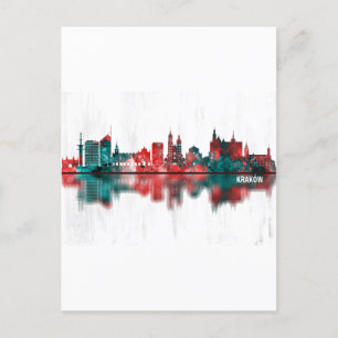 Postal Festiva Krakow Poland Skyline