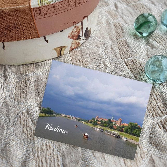 Postal Festiva Krakow Wawel Castle Vistula río Europa Polonia Ho (Subido por el creador)