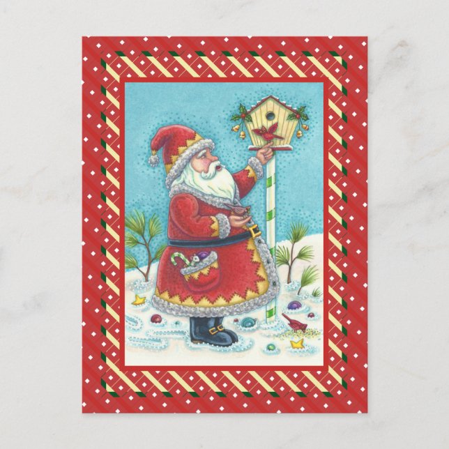 POSTAL FESTIVA KRIS KRINGLE ALIMENTACIÓN DE NIÑOS, NAVIDADES DE B (Anverso)