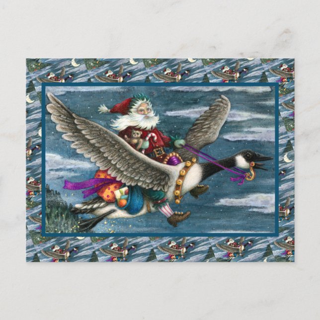 POSTAL FESTIVA KRIS KRINGLE Y JUGUETES SOBRE LOS NAVIDADES DE GOO