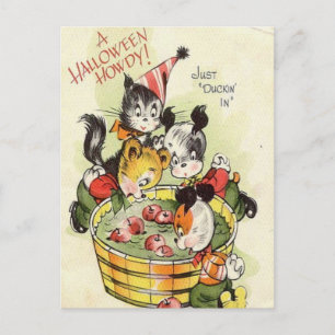 Postal Festiva KRW Vintage Halloween Howdy Cute