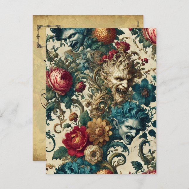 Postal Festiva La Anarquía Arcana - Victoria gótica (Anverso / Reverso)