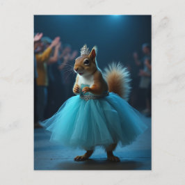 Postal Festiva La ardilla de la princesa