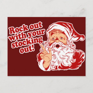 Postal Festiva La caída de Santa Claus