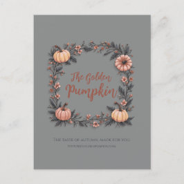 Postal Festiva La Calabaza Dorada