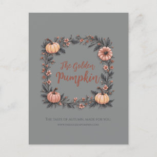 Postal Festiva La Calabaza Dorada