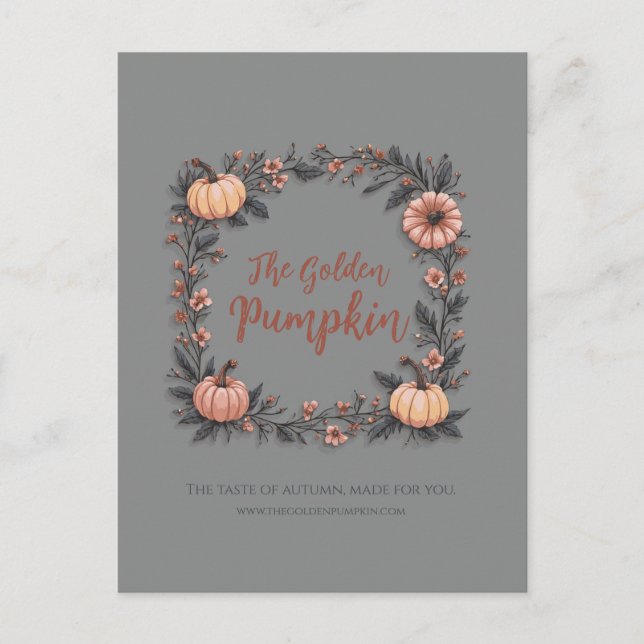 Postal Festiva La Calabaza Dorada (Anverso)