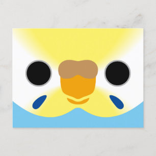 Postal Festiva La cara de una beca hembra de arcoiris pastel