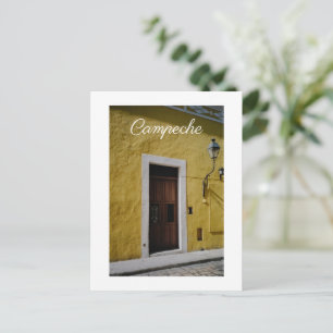 Postal Festiva La Casa Amarilla, Campeche, México