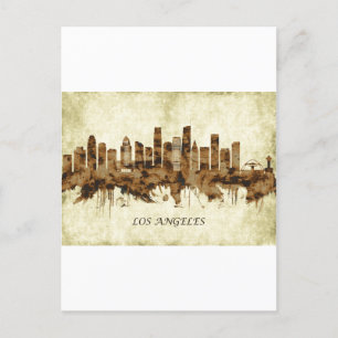 Postal Festiva La ciudad de Los Ángeles