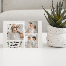 Postal Festiva La cocina de las Abuelas y las Fotografías Collage