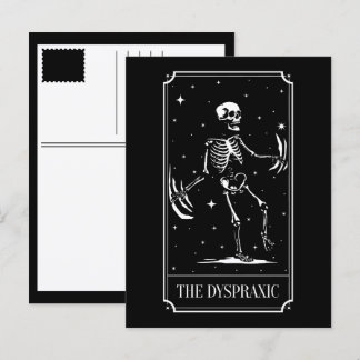 Postal Festiva La conciencia de la carta del tarot dispráxico