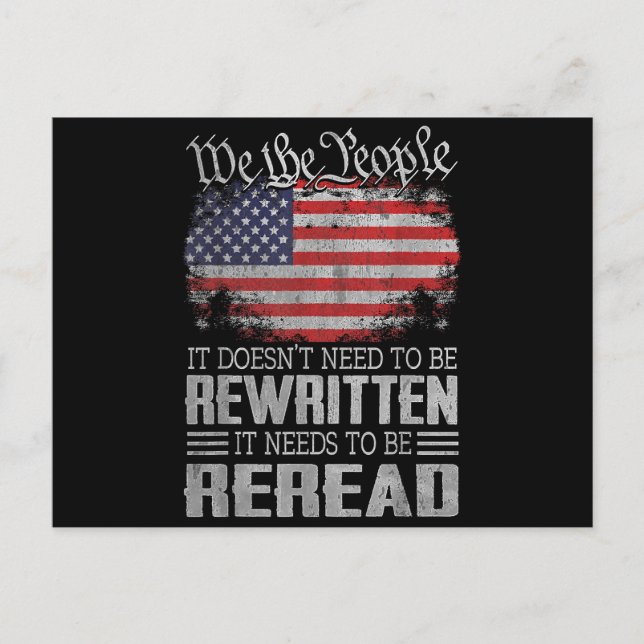 Postal Festiva La Constitución de la Bandera de Estados Unidos ne (Anverso)