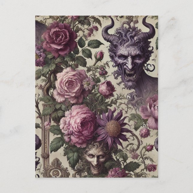 Postal Festiva La consulta de la luz - victoriano gótico (Anverso)