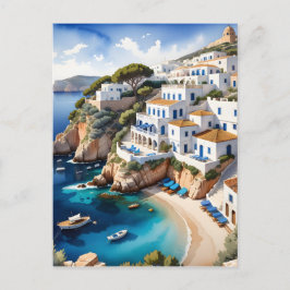 Postal Festiva La costa de Ibiza alberga muchas hermosas vistas g