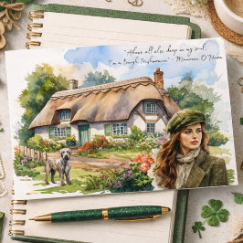 Postal Festiva La dura cita irlandesa del Día de San Patricio