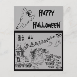 Postal Festiva La embrujada Ceremonia -