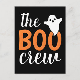 Postal Festiva La familia de Boo Crew Naranja Halloween