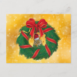 Postal Festiva La guerra de los Navidades de Chipmunk