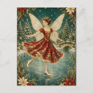 Postal Festiva La Hada de Hielo de Yuletide