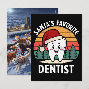 Postal Festiva La higienista dental favorita de Santa salva la Na