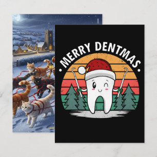 Postal Festiva La higienista dental favorita de Santa salva la Na