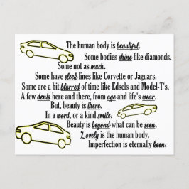 Postal Festiva La inperfección es la colección Keen