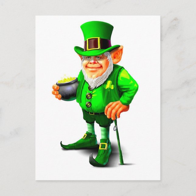 POSTAL FESTIVA LA LEPRECHAUN CUTE (Anverso)