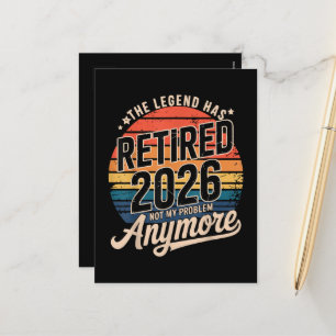 Postal Festiva La leyenda se retiró 2026 Ya no es mi problema