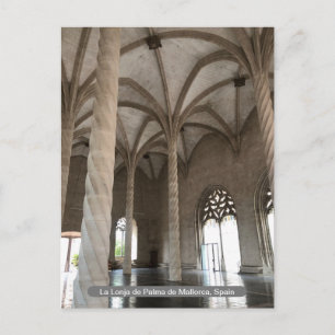 Postal Festiva La Lonja de Palma de Mallorca, España, en un