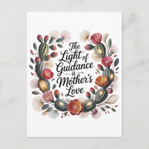 Postal Festiva La Luz De La Guía Es El Amor De Una Madre