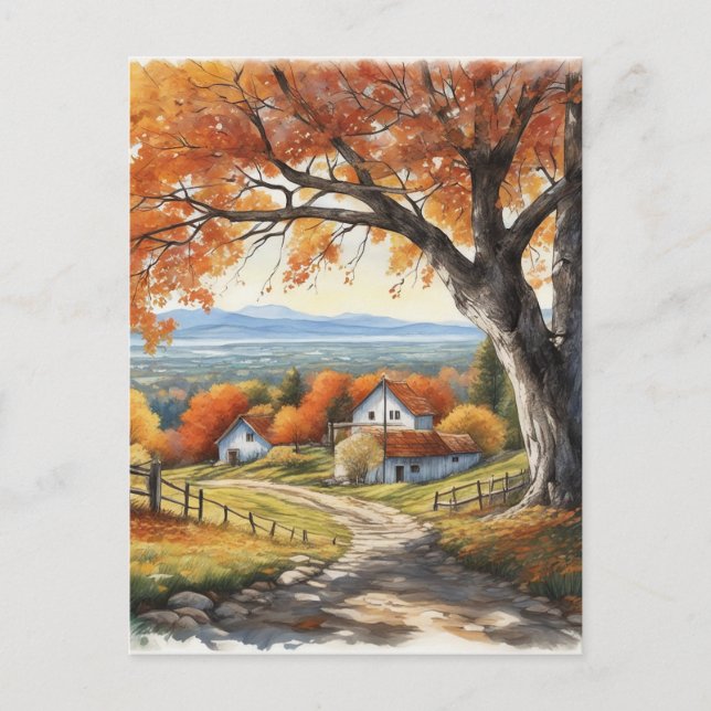 Postal Festiva La luz era hermosa, suave y filtrada a través (Anverso)