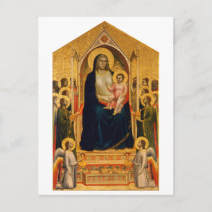 Postal Festiva La Maestà de la Madonna de Ognissanti (Todos los S