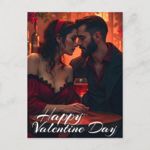 Postal Festiva La magia del día de San Valentín con unión románti
