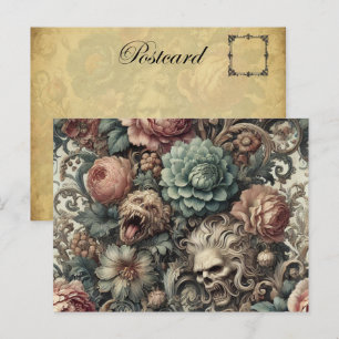Postal Festiva La maldición del botánico - floral gótica victoria