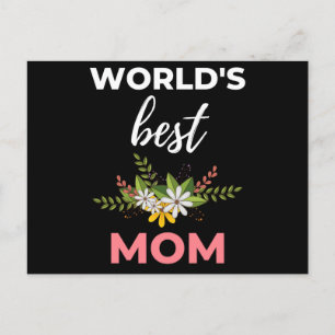 Postal Festiva La Mejor Mamá del Mundo