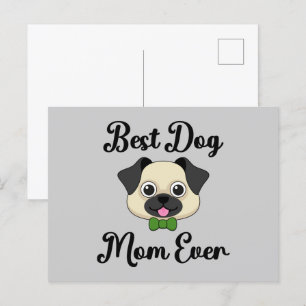Postal Festiva La mejor mamá del perro