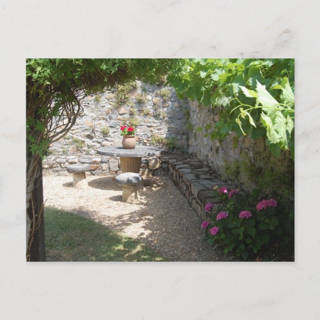 Postal Festiva La mesa de piedra (Anverso)