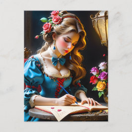 Postal Festiva La mujer que escribe este párrafo tiene un hombre 